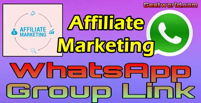 Affiliate Marketing WhatsApp Group Link