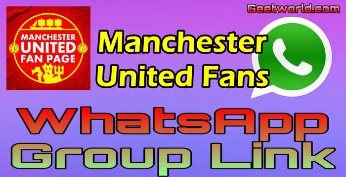 Manchester United Fans WhatsApp Group Link