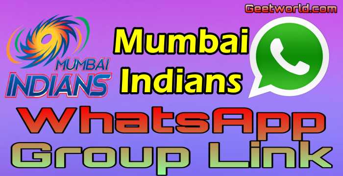 Mumbai Indians WhatsApp Group Link