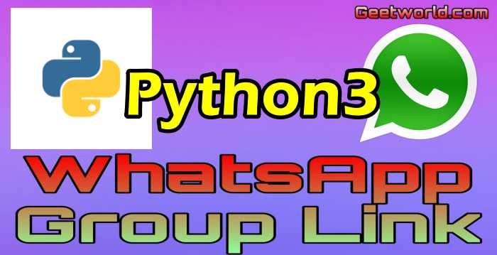 Python3 WhatsApp Group Link
