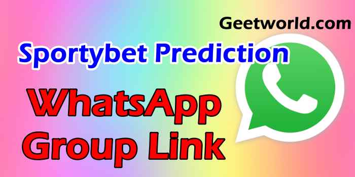 Sportybet Prediction WhatsApp Group Link